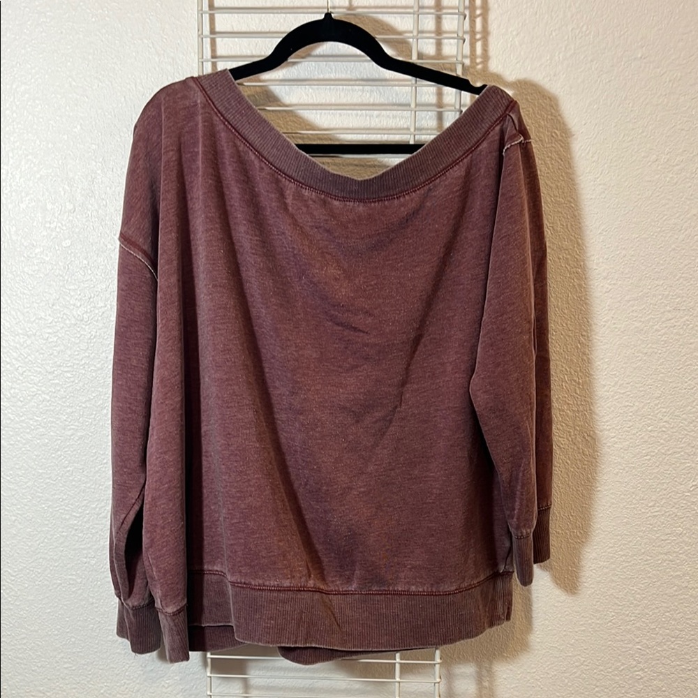 Maurices Purple Sweatshirt Casual Top